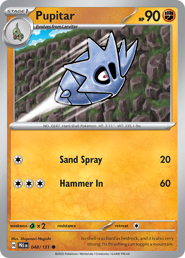 Pupitar #048/131 Common (Poke Ball Pattern) / Prismatic Evolutions