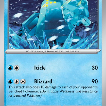 Regice #042/159 Uncommon (Reverse Holofoil) / Journey Together
