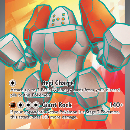 Regirock EX #214/182 Ultra Rare (Holofoil) / Fates Collide