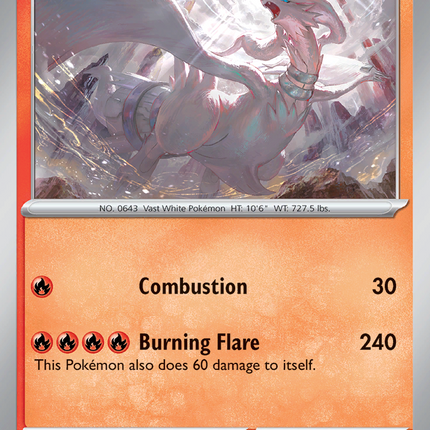 Reshiram #017/094 Rare (Reverse Holofoil) / Phantasmal Flames
