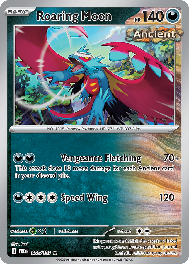 Roaring Moon #065/131 Rare (Holofoil) / Prismatic Evolutions