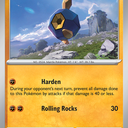 Roggenrola #046/086 Common (Reverse Holofoil) / White Flare