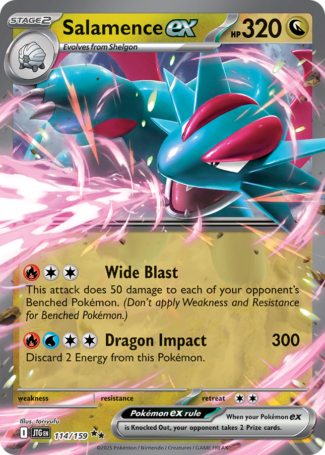 Salamence EX #114/159 Double Rare (Holofoil) / Journey Together