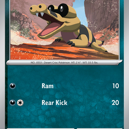 Sandile #064/094 Common (Reverse Holofoil) / Phantasmal Flames