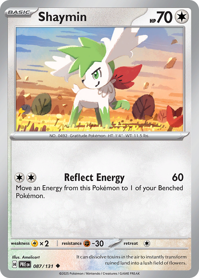 Shaymin #087/131 Uncommon (Reverse Holofoil) / Prismatic Evolutions