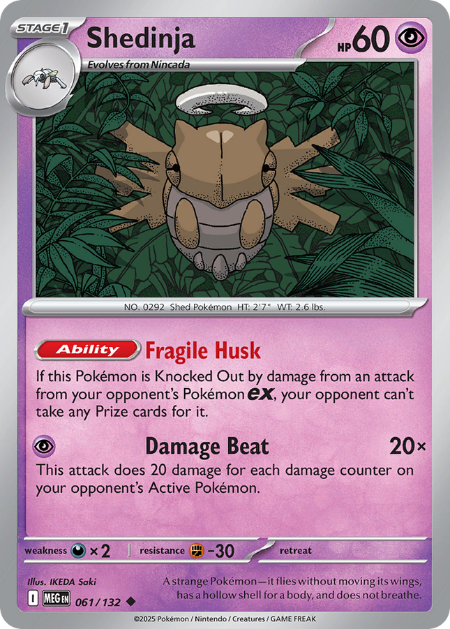 Shedinja #061/132 Uncommon / Mega Evolution