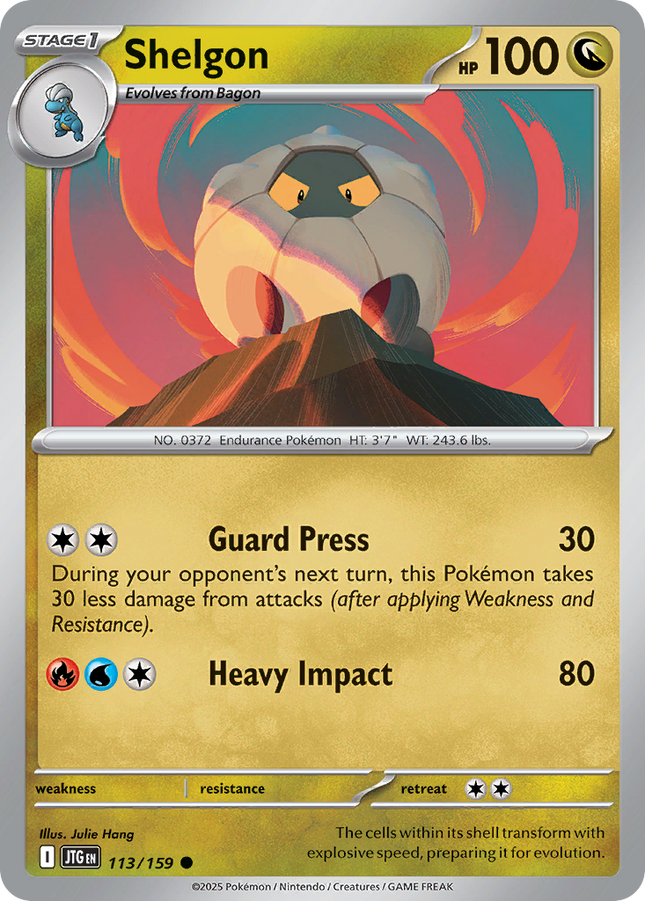 Shelgon #113/159 Common (Reverse Holofoil) / Journey Together
