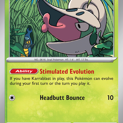 Shelmet #008/086 Common (Reverse Holofoil) / White Flare