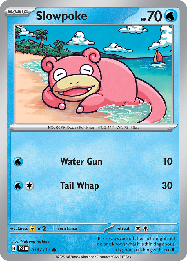Slowpoke #018/131 Common (Poke Ball Pattern) / Prismatic Evolutions
