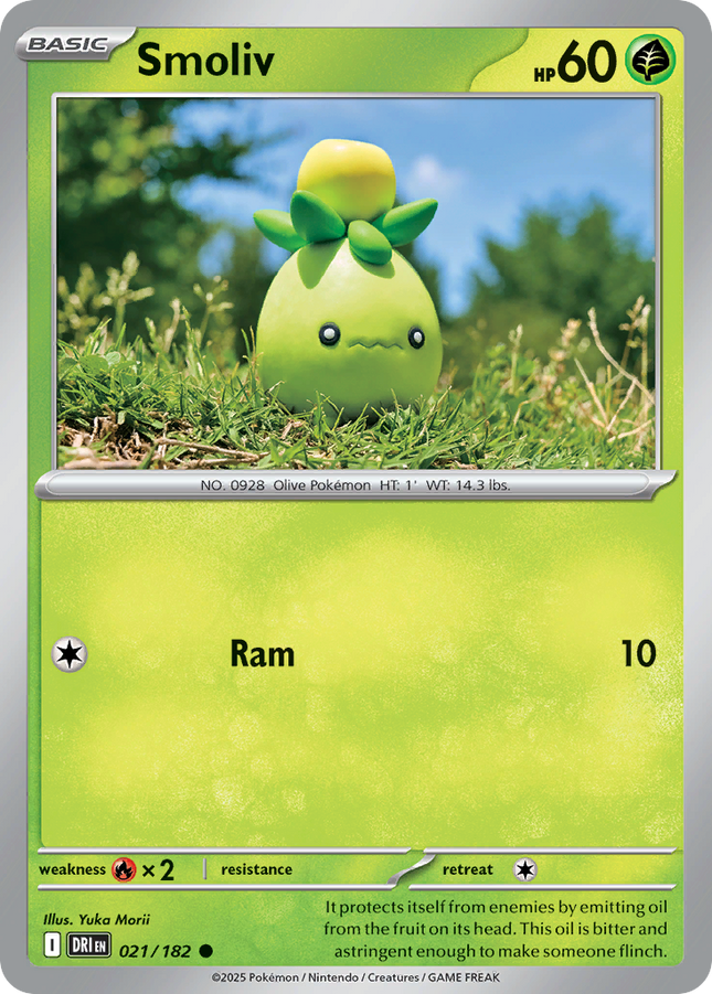 Smoliv #021/182 Common (Reverse Holofoil) / Destined Rivals
