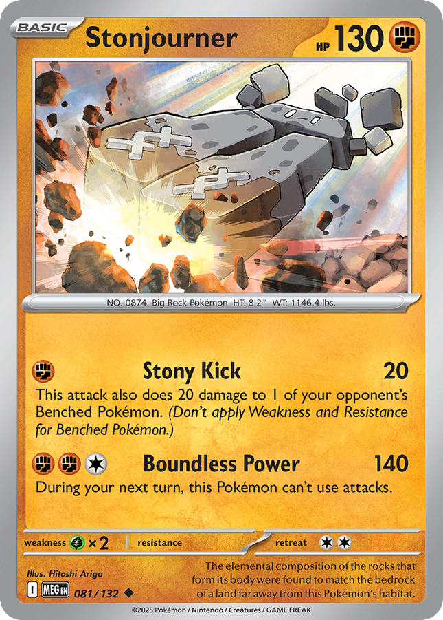 Stonjourner #081/132 Uncommon / Mega Evolution