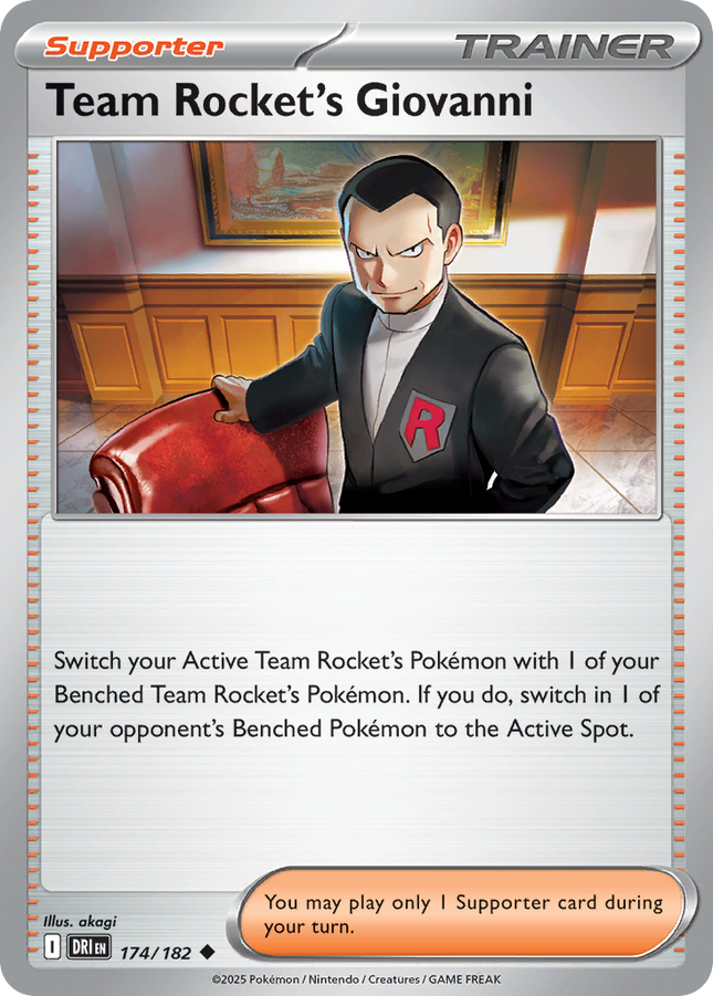Giovanni's Scheme #174/182 Uncommon (Reverse Holofoil) / Destined Rivals