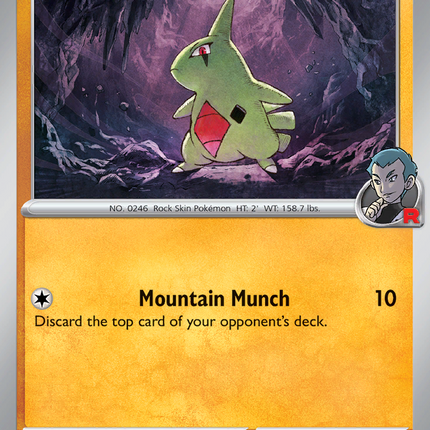 Team Rocket's Larvitar #094/182 Common / Destined Rivals
