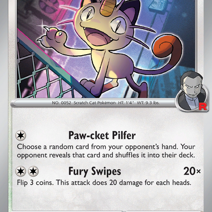 Team Rocket's Meowth #149/182 Common / Destined Rivals