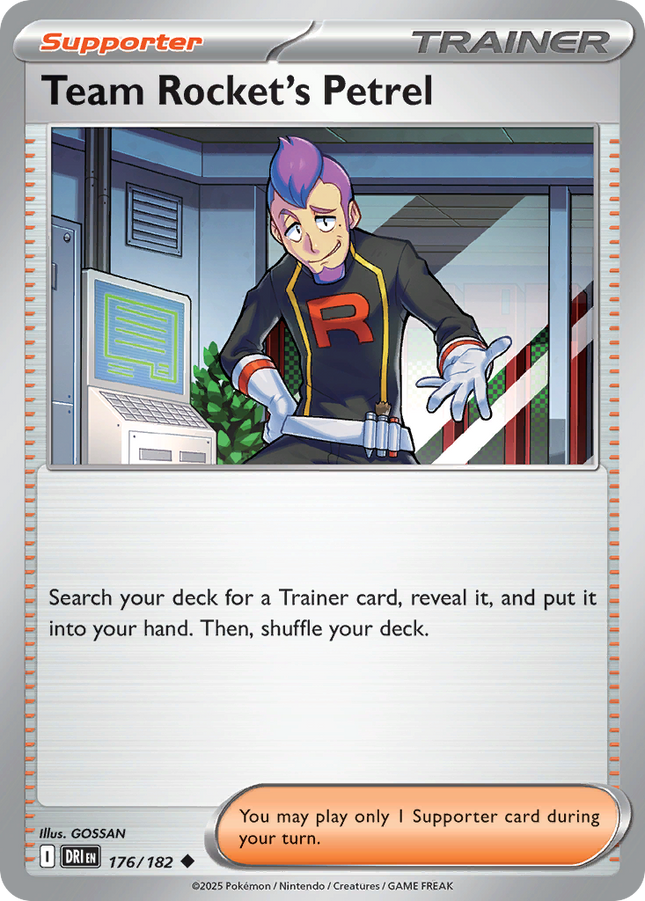 Team Rocket's Petrel #176/182 Uncommon (Reverse Holofoil) / Destined Rivals