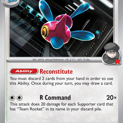Team Rocket's Porygon-Z #155/182 Uncommon / Destined Rivals