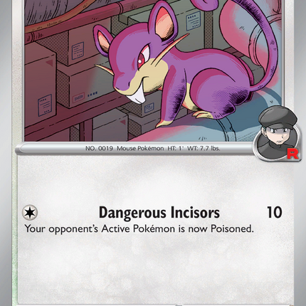 Team Rocket's Rattata #147/182 Common / Destined Rivals