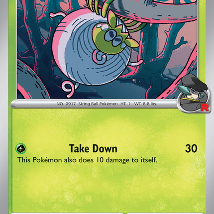 Team Rocket's Tarountula #019/182 Common (Reverse Holofoil) / Destined Rivals