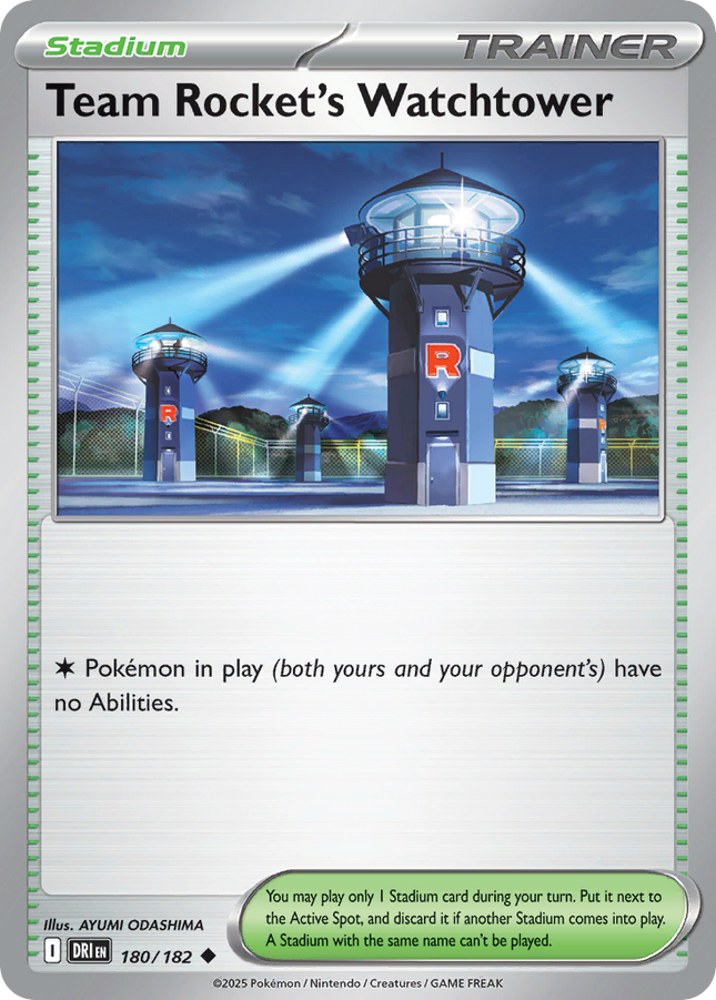 Team Rocket's Watchtower #180/182 Uncommon (Reverse Holofoil) / Destined Rivals