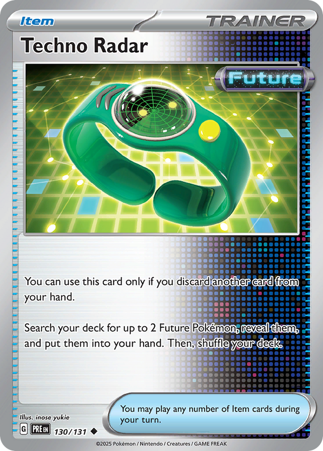 Techno Radar #130/131 Uncommon (Reverse Holofoil) / Prismatic Evolutions