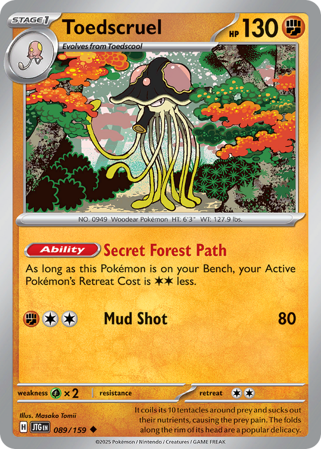 Toedscruel #089/159 Uncommon / Journey Together