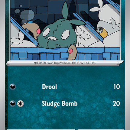 Trubbish #059/086 Common (Reverse Holofoil) / White Flare