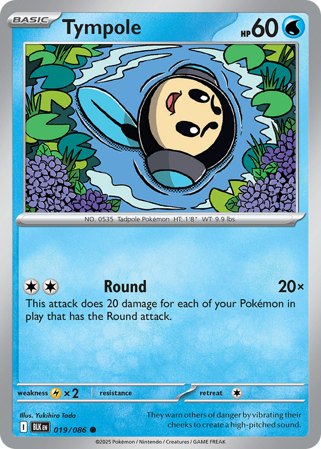 Tympole #019/086 Common / Black Bolt