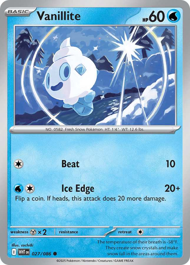 Vanillite #027/086 Common / White Flare