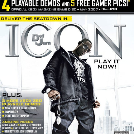 Xbox 360 Magazine Demo Disc #70 May 2007 Def Jam Icon (Xbox 360)