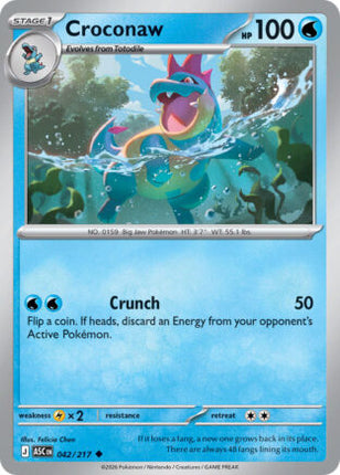 Croconaw #042/217 Uncommon / Ascended Heroes