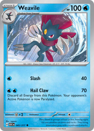 Weavile #045/217 Uncommon / Ascended Heroes