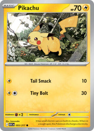 Pikachu #055/217 Common / Ascended Heroes