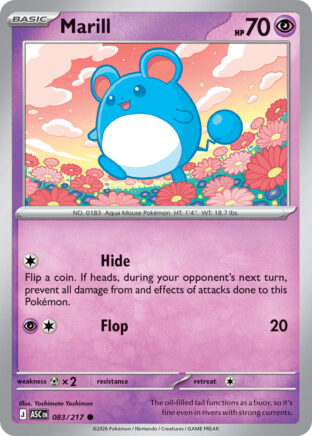 Marill #083/217 Common (Reverse Holofoil) / Ascended Heroes