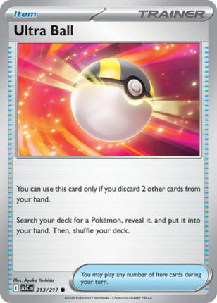 Ultra Ball #213/217 Common / Ascended Heroes