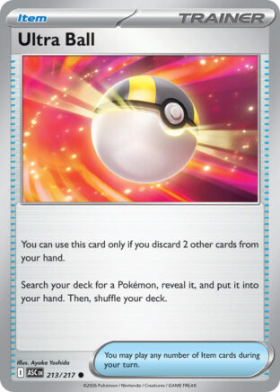 Ultra Ball #213/217 Common / Ascended Heroes