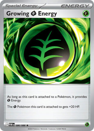Growing Grass Energy #086/088 Rare (Holofoil) / Perfect Order